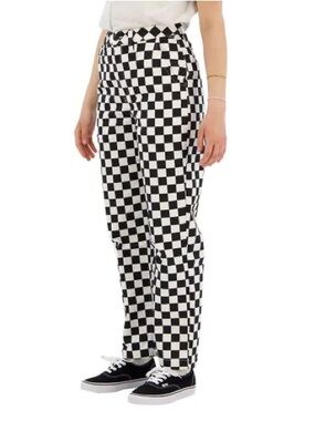 Vans Authentic Chino Black and White Checkerboard Straight-Leg Pants